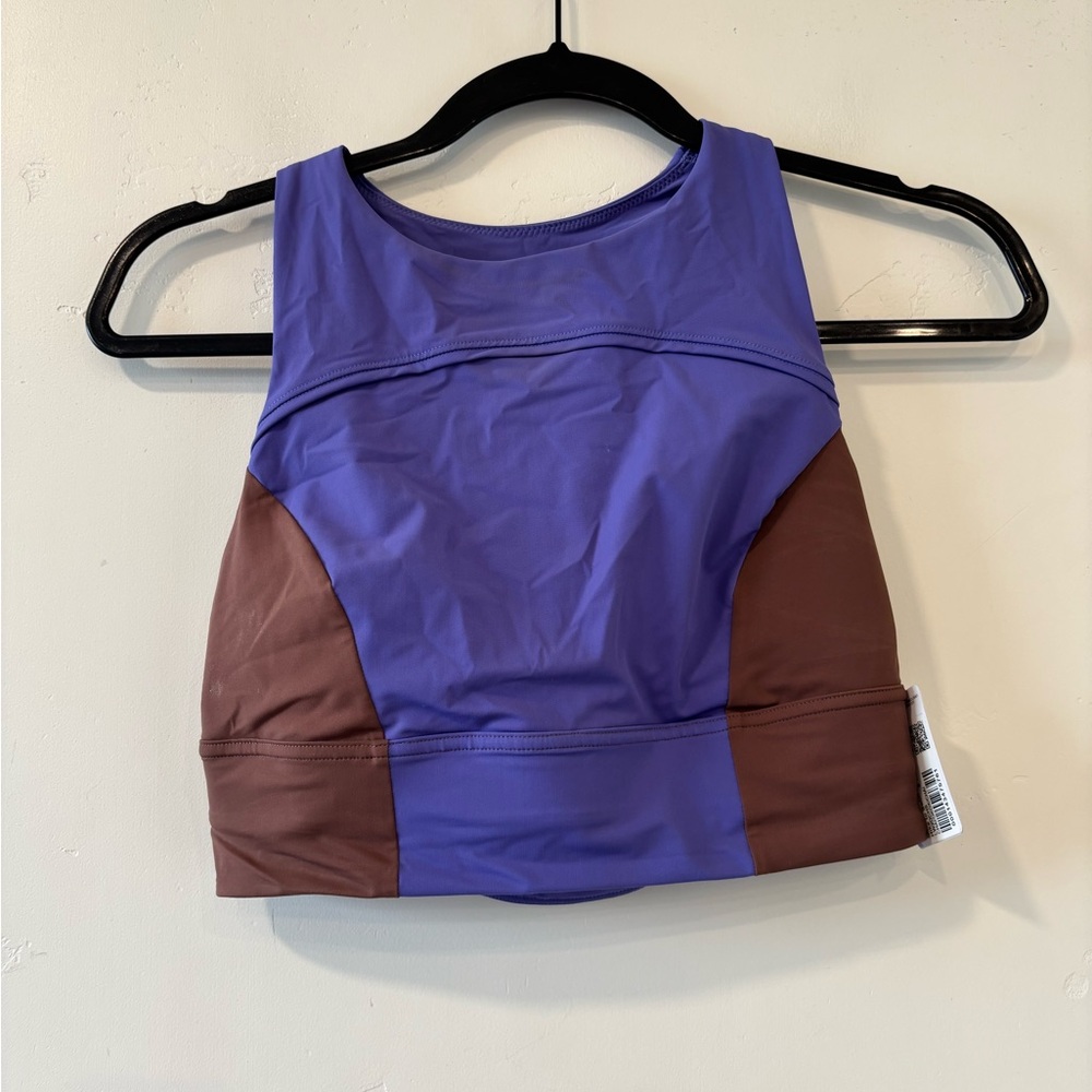 New Lululemon Women's Hike to Swim Bra Charged Indigo Dark Oxide Size 6